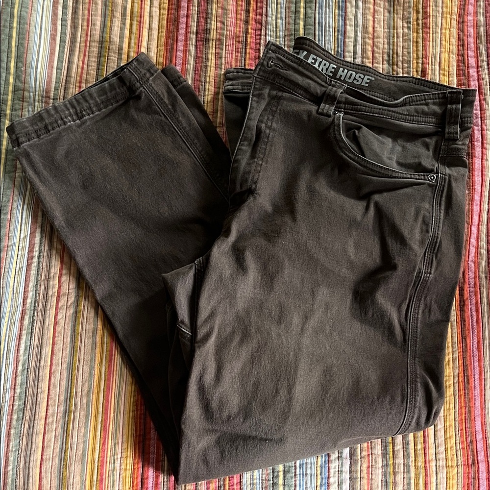 Duluth Trading Co Men's Brown Relaxed Jeans Firehose